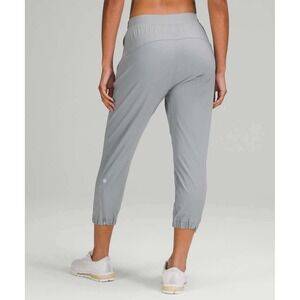 NWT Lululemon Women's Adapted State HR Cropped Jogger Rhino Grey 12